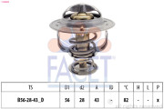 7.8399S Termostat, chladivo Made in Italy - OE Equivalent FACET