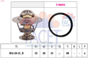 7.8412 Termostat, chladivo Made in Italy - OE Equivalent FACET