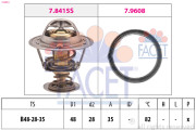 7.8415 Termostat, chladivo Made in Italy - OE Equivalent FACET