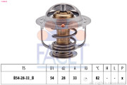 7.8462S Termostat, chladivo Made in Italy - OE Equivalent FACET