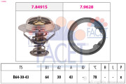 7.8496 Termostat, chladivo Made in Italy - OE Equivalent FACET