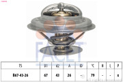 7.8578S Termostat, chladivo Made in Italy - OE Equivalent FACET