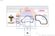 7.8986 Termostat, chladivo Made in Italy - OE Equivalent FACET