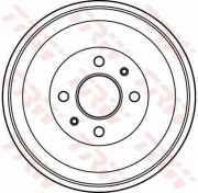 DB4016 Brzdový buben TRW