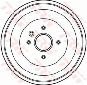 DB4025 Brzdový buben TRW