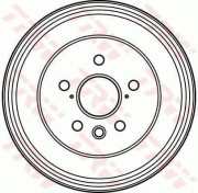 DB4110 Brzdový buben TRW