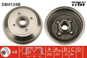 DB4134B Brzdový buben TRW