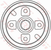 DB4253 Brzdový buben TRW