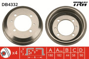 DB4332 Brzdový buben TRW