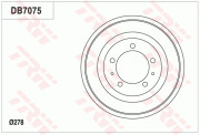 DB7075 Brzdový buben TRW
