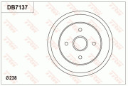 DB7137 Brzdový buben TRW