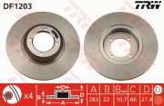 DF1203 Brzdový kotouč TRW