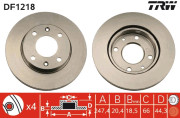 DF1218 Brzdový kotouč TRW