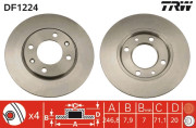 DF1224 Brzdový kotouč TRW