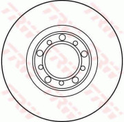 DF1545 Brzdový kotouč TRW