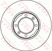 DF1704 Brzdový kotouč TRW