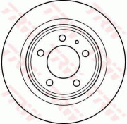 DF4136 Brzdový kotouč TRW