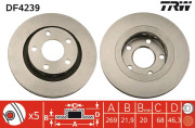 DF4239 Brzdový kotouč TRW