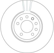 DF4259 Brzdový kotouč TRW