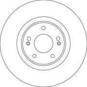 DF4632S Brzdový kotouč TRW
