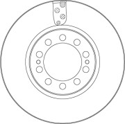 DF5138S Brzdový kotouč TRW
