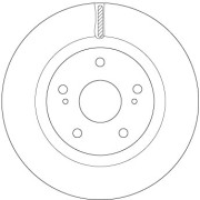 DF6576 Brzdový kotouč TRW
