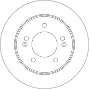 DF6725 Brzdový kotouč TRW