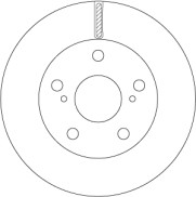 DF6782S Brzdový kotouč TRW