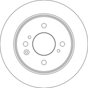 DF6875 Brzdový kotouč TRW