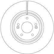 DF6958S Brzdový kotouč TRW