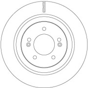 DF6959 Brzdový kotouč TRW