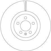 DF6983S Brzdový kotouč TRW