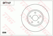 DF7147 Brzdový kotouč TRW