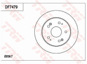 DF7479 Brzdový kotouč TRW