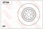 DF7495S Brzdový kotouč TRW