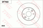 DF7682 Brzdový kotouč TRW