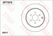 DF7787S Brzdový kotouč TRW