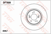 DF7808 Brzdový kotouč TRW