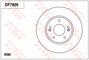 DF7809 Brzdový kotouč TRW