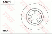 DF7971 Brzdový kotouč TRW