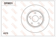 DF8031 Brzdový kotouč TRW