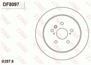 DF8097 Brzdový kotouč TRW