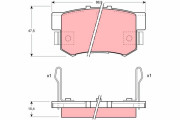 GDB1063 Sada brzdových destiček, kotoučová brzda TRW