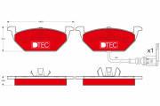 GDB1386DTE Sada brzdových destiček, kotoučová brzda DTEC COTEC TRW