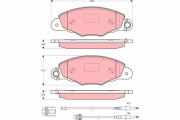 GDB1410 Sada brzdových destiček, kotoučová brzda TRW
