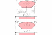 GDB1422 Sada brzdových destiček, kotoučová brzda TRW