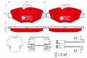 GDB1542DTE Sada brzdových destiček, kotoučová brzda DTEC COTEC TRW