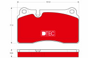 GDB1670DTE Sada brzdových destiček, kotoučová brzda DTEC COTEC TRW