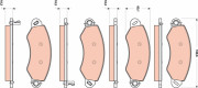 GDB1744 Sada brzdových destiček, kotoučová brzda TRW
