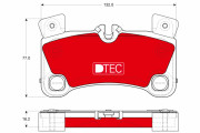 GDB1775DTE Sada brzdových destiček, kotoučová brzda DTEC COTEC TRW